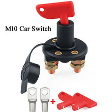 Load image into Gallery viewer, 12V 24V Red 2Key Cut Off Battery Main Kill Switch Vehicle Car Modify Isolator Disconnector Truck Boat Auto Car Power Switch 300A

