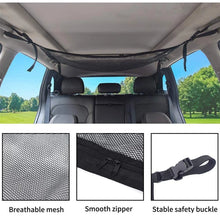 Load image into Gallery viewer, Car Ceiling Storage Net Roof Interior Storage Bag Car Storage Net Car Interior Cargo Net Bag Sundries Storage Bag
