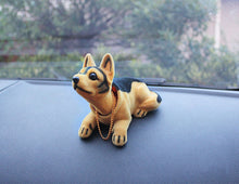 Load image into Gallery viewer, Car Doll Husky Beagle St Bernard Shepherd Shake Head Dog Decoration Car Interior Decoration Cute Creative Gift Tabletop Ornament
