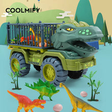 Load image into Gallery viewer, Car Toy Dinosaurs Transport Car dinosaur Carrier Truck Toy indominus rex jurassic world dinosaurs toys christmas gifts for Kids
