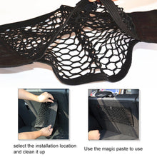 Load image into Gallery viewer, Car Back Rear Mesh Trunk Seat Elastic String Net Magic Sticker Universal Storage Bag Pocket Cage Auto Organizer Seat Back Bag
