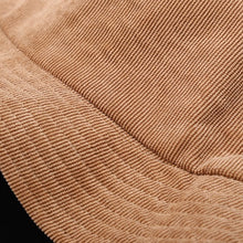 Load image into Gallery viewer, Autumn Winter Bucket Hat Solid Fisherman Hat Corduroy Sun Hat Reversible  Hip-Hip Cap Foldable Cheapu Hunting Hat Fishing Cap
