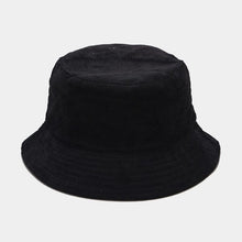 Load image into Gallery viewer, Autumn Winter Bucket Hat Solid Fisherman Hat Corduroy Sun Hat Reversible  Hip-Hip Cap Foldable Cheapu Hunting Hat Fishing Cap

