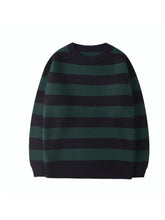 Load image into Gallery viewer, Autumn Winter Knitted Striped Sweater Women Casual Oversized Pullovers Sweaters Loose Warm Jumper Streetwear Teen Knitwear
