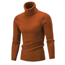 Load image into Gallery viewer, Autumn Winter Men's Turtleneck Sweater Men's Knitting Pullovers Rollneck Knitted Sweater Warm Men Jumper Slim Fit Casual Sweater
