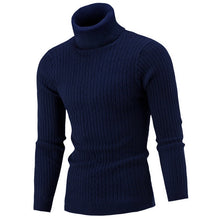 Load image into Gallery viewer, Autumn Winter Men's Turtleneck Sweater Men's Knitting Pullovers Rollneck Knitted Sweater Warm Men Jumper Slim Fit Casual Sweater

