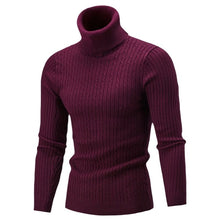 Load image into Gallery viewer, Autumn Winter Men's Turtleneck Sweater Men's Knitting Pullovers Rollneck Knitted Sweater Warm Men Jumper Slim Fit Casual Sweater
