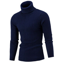 Load image into Gallery viewer, Autumn Winter Men's Turtleneck Sweater Men's Knitting Pullovers Rollneck Knitted Sweater Warm Men Jumper Slim Fit Casual Sweater
