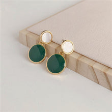 Load image into Gallery viewer, Autumn Winter New Brown Earrings Vintage Matte drop Earrings for women Metal Fashion Statement Dangle Earring  Trend Jewelry
