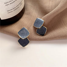 Load image into Gallery viewer, Autumn Winter New Brown Earrings Vintage Matte drop Earrings for women Metal Fashion Statement Dangle Earring Trend Jewelry
