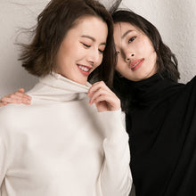 Load image into Gallery viewer, Women's Sweater Turtleneck Slim Fit Basic Pullovers Fashion Korean Knit Tops Bottoming Sweater Stretch Jumpers

