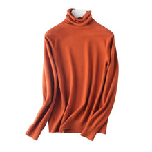 Load image into Gallery viewer, Women's Sweater Turtleneck Slim Fit Basic Pullovers Fashion Korean Knit Tops Bottoming Sweater Stretch Jumpers

