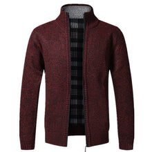 Load image into Gallery viewer, Autumn Winter Warm Cardigan Men Fleece Zipper Sweaters Jackets Mens Slim Fit Knitted Sweater coat Thick Cardigan Sweater Coat for Men
