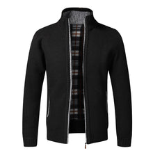 Load image into Gallery viewer, Autumn Winter Warm Cardigan Men Fleece Zipper Sweaters Jackets Mens Slim Fit Knitted Sweater coat Thick Cardigan Sweater Coat for Men
