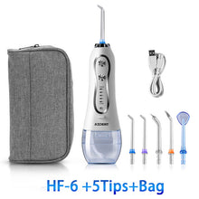 Load image into Gallery viewer, Azdent Portable Electric Oral Irrigator 3 Modes Cordless Water Dental Flosser USB Rechargeable Teeth Mouth Cleaner 300ml
