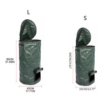 Load image into Gallery viewer, Collapsible Garden Yard Compost Bag with Lid Environmental Organic Ferment Waste Collector Refuse Sacks Composter
