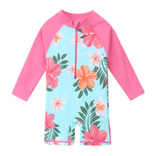 Load image into Gallery viewer, Swimwear UPF50+ Print Baby Girl Swimsuit Long Sleeve Kids  One Piece Toddler Infant Bathing Suit for Girls Boys Children
