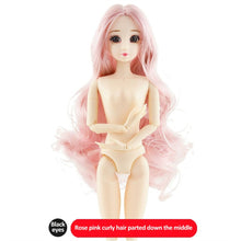 Load image into Gallery viewer, BJD Doll 30cm 20 Movable Jointe Dolls 3D Eyes Bjd Plastic Doll for Girls Toys Long Wig Female Nude Body Fashion Christmas Gift
