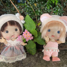 Load image into Gallery viewer, BJD Dolls for Girls 10cm OB11 Mini Doll 3D Blue Green Eyes Kawaii Pocket Toys Cute Surprise Face Clothes Girls Toy Birthday Gift
