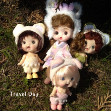 Load image into Gallery viewer, BJD Dolls for Girls 10cm OB11 Mini Doll 3D Blue Green Eyes Kawaii Pocket Toys Cute Surprise Face Clothes Girls Toy Birthday Gift
