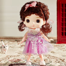 Load image into Gallery viewer, BJD Mini 16cm Doll 13 Movable Joints 1/8 Multi-color Eyeball Doll and Clothes Can Dress Up Girls DIY Toys Birthday Gifts
