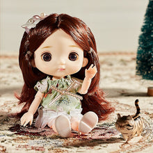 Load image into Gallery viewer, BJD Mini 16cm Doll 13 Movable Joints 1/8 Multi-color Eyeball Doll and Clothes Can Dress Up Girls DIY Toys Birthday Gifts
