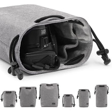 Load image into Gallery viewer, BOONA  Camera Bag Lens Bag Camera Pouch Lens Case  Drawstring Pouch for DSLR Nikon Canon Sony Pentax Waterproof Velvet Protect
