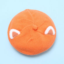 Load image into Gallery viewer, Baby Hat Berets for Girls Autumn Winter Knitted Cap Kids Lovely Beanies Fox Ears Painter Hats Infant Girl Bonnet Beret Xmas Gift

