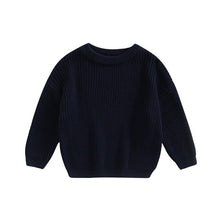 Load image into Gallery viewer, Baby Solid Casual Basic Crewneck Thick Kids Slouchy Soft Wool Clothing for Boys Girls Autumn Winter Sweaters Hooded Top
