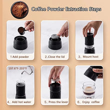 Load image into Gallery viewer, Portable Coffee Maker Espresso Machine Hand Press Capsule Ground Coffee Brewer Portable for Travel and Picnic
