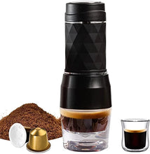 Load image into Gallery viewer, Portable Coffee Maker Espresso Machine Hand Press Capsule Ground Coffee Brewer Portable for Travel and Picnic
