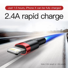 Load image into Gallery viewer, USB Cable for iPhone 12 11 Pro Max Xs X 8 Plus Cable 2.4A Fast Charging Cable for iPhone 7 SE Charger Cable USB Data Line
