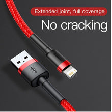 Load image into Gallery viewer, USB Cable for iPhone 12 11 Pro Max Xs X 8 Plus Cable 2.4A Fast Charging Cable for iPhone 7 SE Charger Cable USB Data Line

