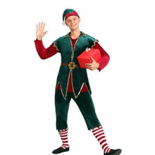 Load image into Gallery viewer, Men Women Christmas Adult Santa Claus Cosplay Costume Carnival Xmas Party Elf Festival Couple Fancy Dress Stage Costume
