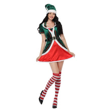 Load image into Gallery viewer, Men Women Christmas Adult Santa Claus Cosplay Costume Carnival Xmas Party Elf Festival Couple Fancy Dress Stage Costume
