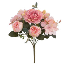 Load image into Gallery viewer, Hydrangea Roses Artificial Flowers for Home Wedding Decorations Bouquet Peony Fake Flower
