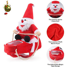 Load image into Gallery viewer, Dog Santa Claus Riding Christmas Costume Funny Pet Cowboy Rider Horse Outfit Puppy Cats Clothes Party Clothing
