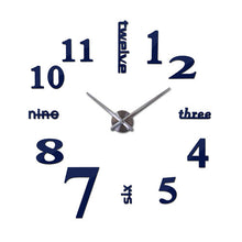 Load image into Gallery viewer, Wall Clock Affordable  mirror effect home decoration wall stickers  Brief style still life quartz living room Affordable
