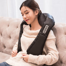 Load image into Gallery viewer, Big Discounts Massage Shawl U Shape Electrical Shiatsu Back Neck Shoulder Body Massager Infrared Heated Kneading Massagem
