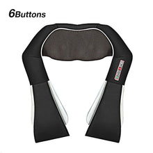 Load image into Gallery viewer, Big Discounts Massage Shawl U Shape Electrical Shiatsu Back Neck Shoulder Body Massager Infrared Heated Kneading Massagem
