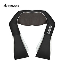 Load image into Gallery viewer, Big Discounts Massage Shawl U Shape Electrical Shiatsu Back Neck Shoulder Body Massager Infrared Heated Kneading Massagem
