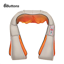 Load image into Gallery viewer, Big Discounts Massage Shawl U Shape Electrical Shiatsu Back Neck Shoulder Body Massager Infrared Heated Kneading Massagem
