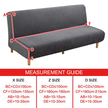 Load image into Gallery viewer, Big Size Sofa Bed Cover Folding Seat Slipcover Stretch Covers Armless Cheap Couch Protector Elastic Cover For Home Hotel Banquet
