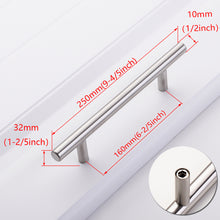Load image into Gallery viewer, Doorknob Black Golden Cupboard Handle Brushed Stainless Steel Kitchen Cabinet Door Knob Furniture Drawer Pull  Hardware Pulls  Bar Handle
