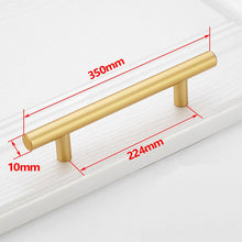 Load image into Gallery viewer, Doorknob Black Golden Cupboard Handle Brushed Stainless Steel Kitchen Cabinet Door Knob Furniture Drawer Pull  Hardware Pulls  Bar Handle
