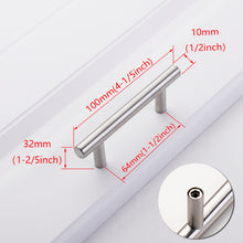 Load image into Gallery viewer, Doorknob Black Golden Cupboard Handle Brushed Stainless Steel Kitchen Cabinet Door Knob Furniture Drawer Pull  Hardware Pulls  Bar Handle
