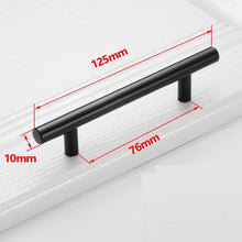 Load image into Gallery viewer, Doorknob Black Golden Cupboard Handle Brushed Stainless Steel Kitchen Cabinet Door Knob Furniture Drawer Pull  Hardware Pulls  Bar Handle

