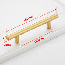 Load image into Gallery viewer, Doorknob Black Golden Cupboard Handle Brushed Stainless Steel Kitchen Cabinet Door Knob Furniture Drawer Pull  Hardware Pulls  Bar Handle
