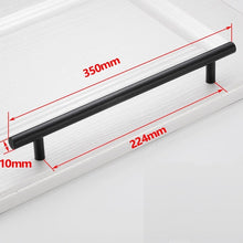 Load image into Gallery viewer, Doorknob Black Golden Cupboard Handle Brushed Stainless Steel Kitchen Cabinet Door Knob Furniture Drawer Pull  Hardware Pulls  Bar Handle
