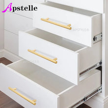 Load image into Gallery viewer, Doorknob Black Golden Cupboard Handle Brushed Stainless Steel Kitchen Cabinet Door Knob Furniture Drawer Pull  Hardware Pulls  Bar Handle

